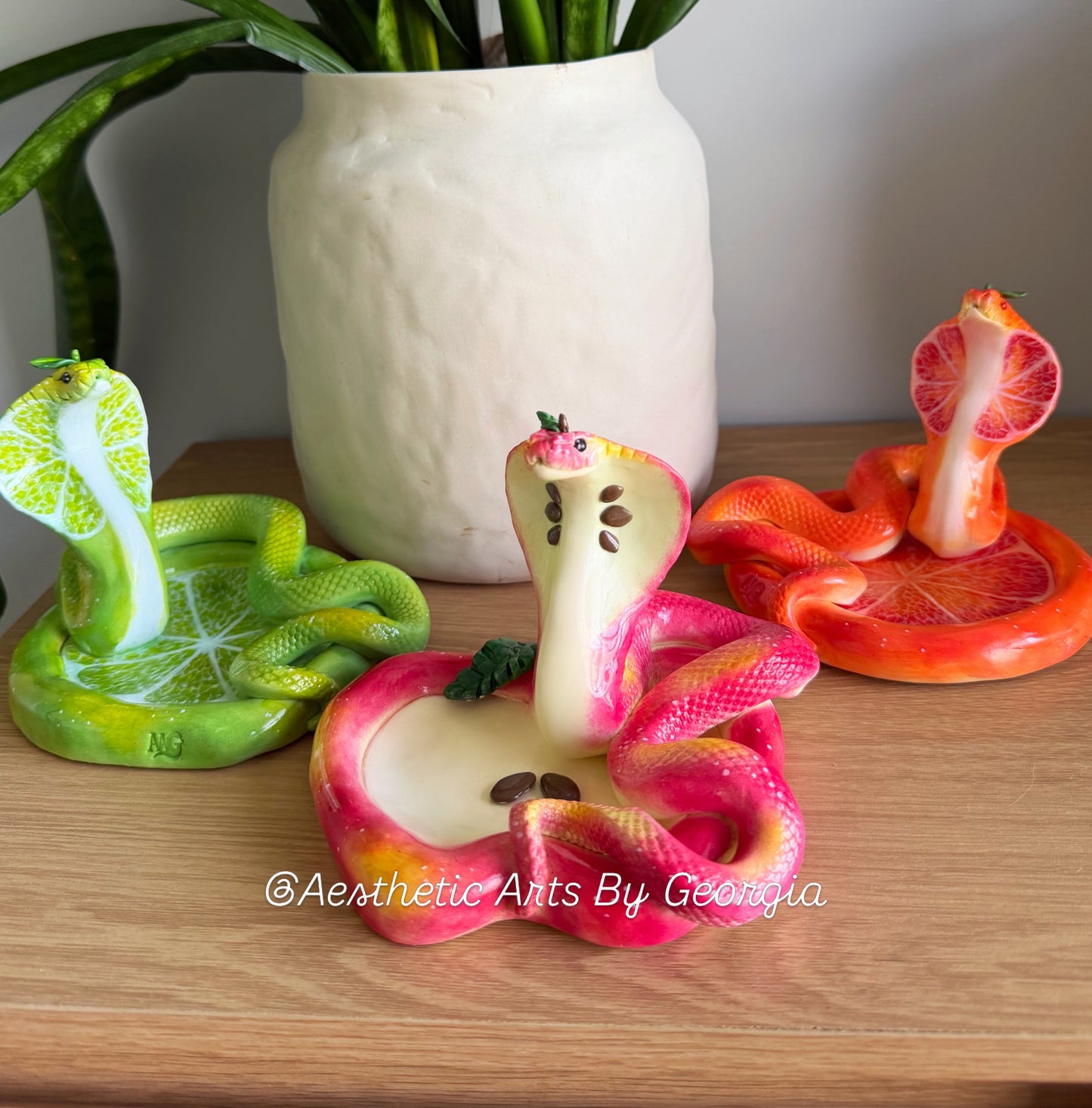 Cobra, blood orange trinket tray