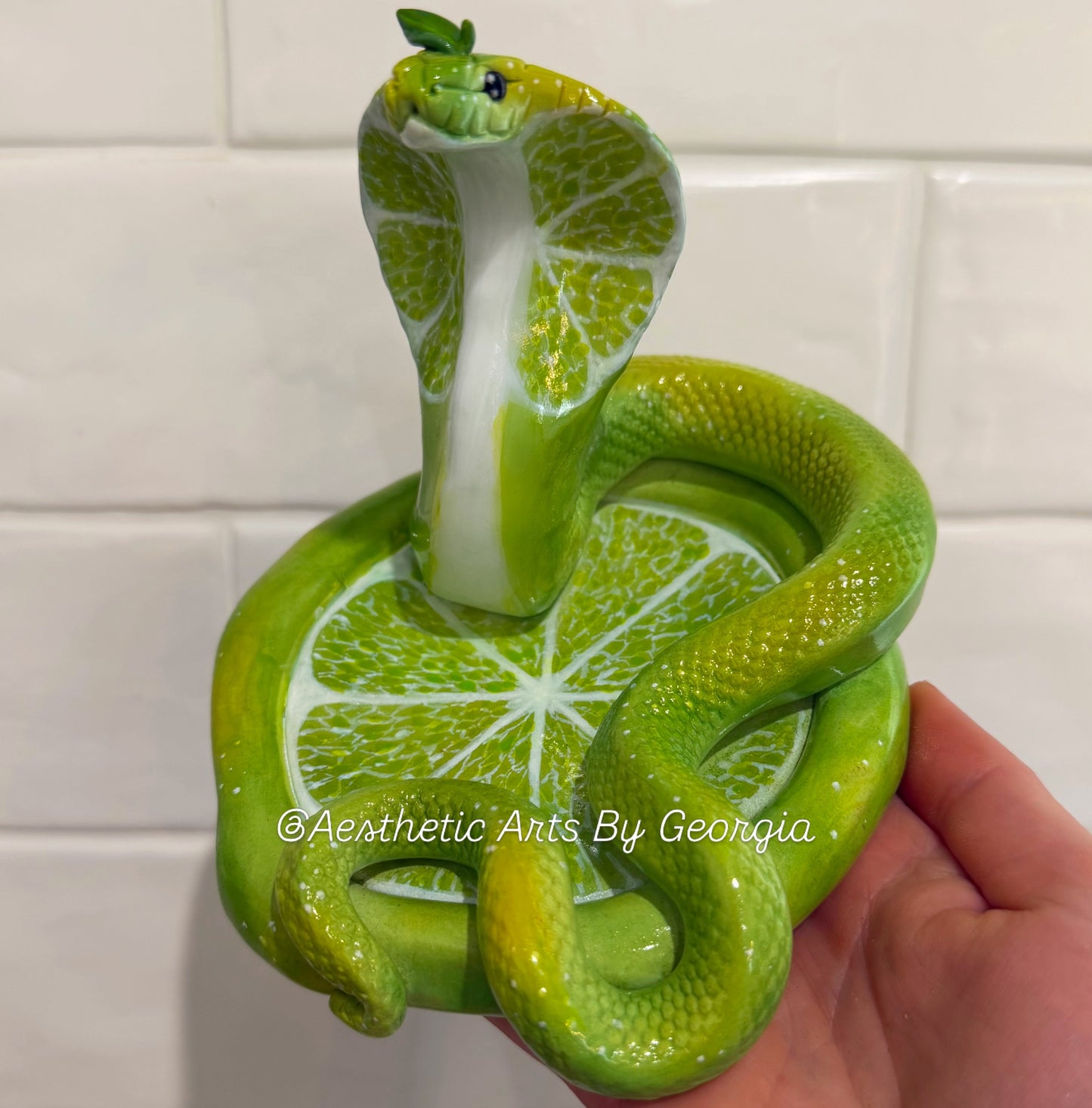Cobra, lime trinket tray
